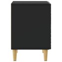 VidaXL Stolik nocny 2 pcs Czarny 43 x 34,5 x 50 cm Drewno inżynieryjne