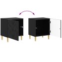 VidaXL Stolik nocny 2 pcs Czarny 43 x 34,5 x 50 cm Drewno inżynieryjne