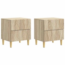 VidaXL Stolik nocny 2 pcs dąb Sonoma 43 x 34,5 x 48 cm
