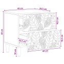 VidaXL Stolik nocny 2 pcs dąb Sonoma 43 x 34,5 x 48 cm
