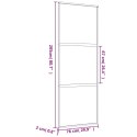 VidaXL Drzwi przesuwne, złote, 76x205 cm, mrożone szkło ESG, aluminium
