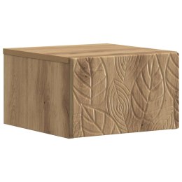 VidaXL Stolik boczny montowany na ścianie 2 pcs Dąb artisan