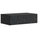 VidaXL Stolik boczny montowany na ścianie Czarny 87,5 x 34,5 x 17 cm