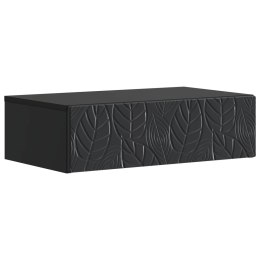 VidaXL Stolik boczny montowany na ścianie Czarny 87,5 x 34,5 x 17 cm