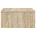 VidaXL Stolik boczny montowany na ścianie dąb Sonoma 59 x 34,5 x 17 cm