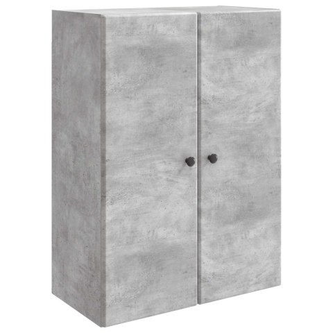 VidaXL Szafka ścienna Betonowy szary 66 x 34,5 x 90 cm