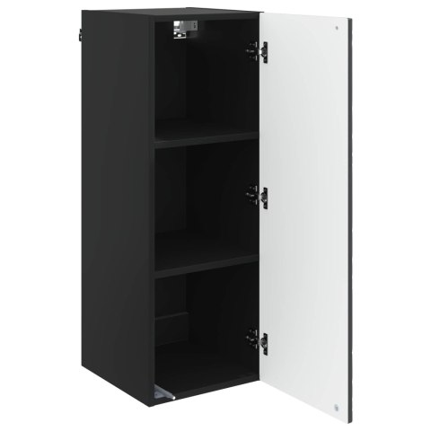 VidaXL Szafka ścienna Czarny 33 x 34,5 x 90 cm Drewno inżynieryjne