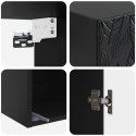 VidaXL Szafka ścienna Czarny 33 x 34,5 x 90 cm Drewno inżynieryjne