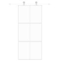VidaXL Drzwi przesuwne, złote, 90x205 cm, szkło hartowane i aluminium