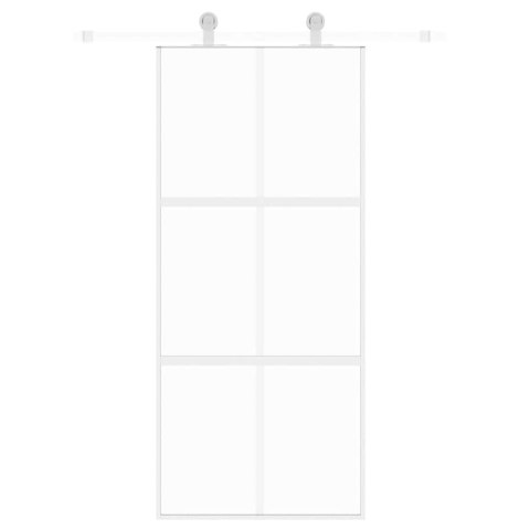 VidaXL Drzwi przesuwne, złote, 90x205 cm, szkło hartowane i aluminium