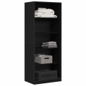 VidaXL Garderoba Czarny Dąb 80 x 50 x 200 cm Materiał drewnopochodny