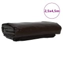 PLANDEKA PŁACHTA 650G/M² BRĄZOWA 2,5X4,5M PŁÓTNO Z POWŁOKĄ PVC