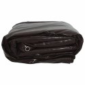 PLANDEKA PŁACHTA 650G/M² BRĄZOWA 2,5X4,5M PŁÓTNO Z POWŁOKĄ PVC