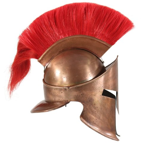 VidaXL Replika zabytkowego hełmu greckiego, LARP, stal miedziana