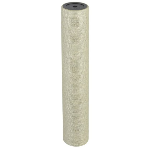 VidaXL Sizalowy drapak dla kota 8x45 cm, 10 mm, beżowy