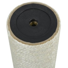VidaXL Sizalowy drapak dla kota 8x45 cm, 10 mm, beżowy