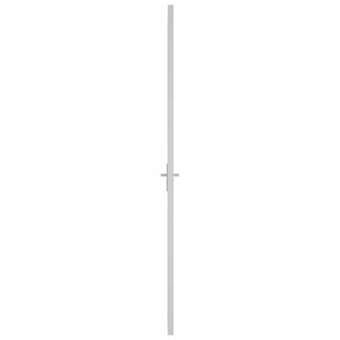 VidaXL Drzwi wewnętrzne, 83x201,5 cm, białe, matowe szkło i aluminium