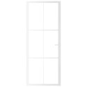 VidaXL Drzwi wewnętrzne, 83x201,5 cm, białe, szkło ESG i aluminium