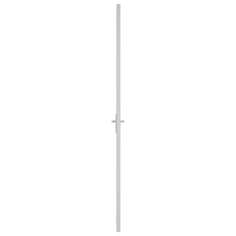 VidaXL Drzwi wewnętrzne, 83x201,5 cm, białe, szkło ESG i aluminium