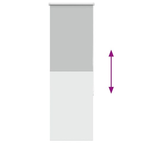 VidaXL Roleta zaciemniająca 50x175 cm Szerokość tkaniny 45,7 cm