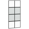 VidaXL Drzwi przesuwne z osprzętem, 102,5x205 cm, szkło i aluminium