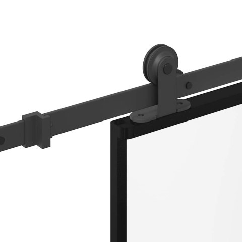 VidaXL Drzwi przesuwne z osprzętem, 102,5x205 cm, szkło i aluminium