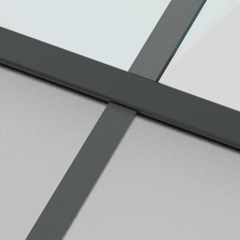 VidaXL Drzwi przesuwne z osprzętem, 102,5x205 cm, szkło i aluminium