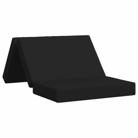 VidaXL Składana Sofa Łóżko 100 x 67 x 45 cm Czarny