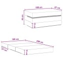 VidaXL Składana Sofa Łóżko 100 x 67 x 45 cm Czarny