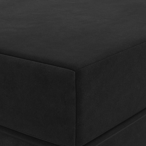 VidaXL Składana Sofa Łóżko 100 x 67 x 45 cm Czarny