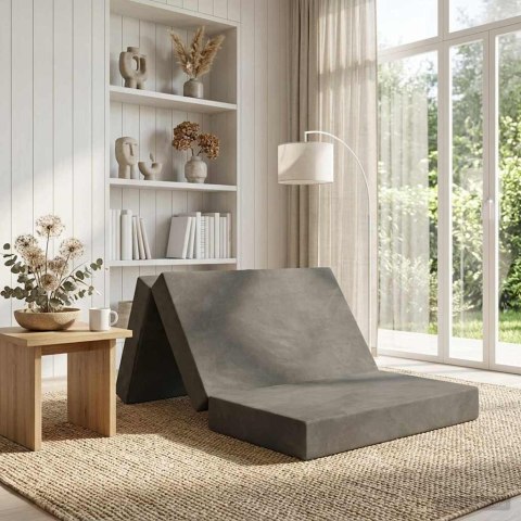 VidaXL Składana Sofa Łóżko 100 x 67 x 45 cm jasnoszary