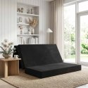 VidaXL Składana Sofa Łóżko 120 x 67 x 45 cm Czarny