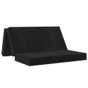 VidaXL Składana Sofa Łóżko 120 x 67 x 45 cm Czarny