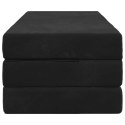 VidaXL Składana Sofa Łóżko 120 x 67 x 45 cm Czarny