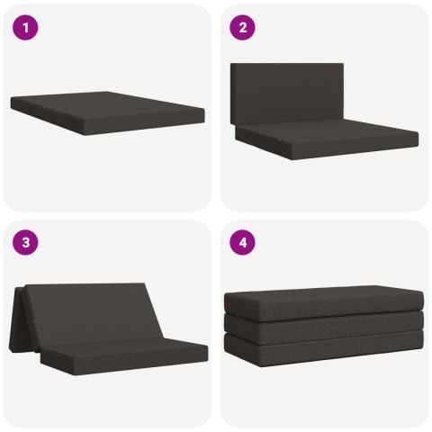 VidaXL Składana Sofa Łóżko 120 x 67 x 45 cm ciemnoszary