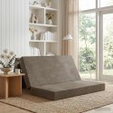 VidaXL Składana Sofa Łóżko 120 x 67 x 45 cm jasnoszary