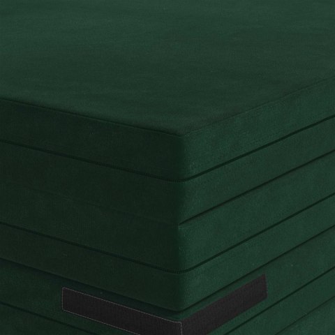 VidaXL Składana Sofa Łóżko 140 x 67 x 45 cm Ciemnozielony