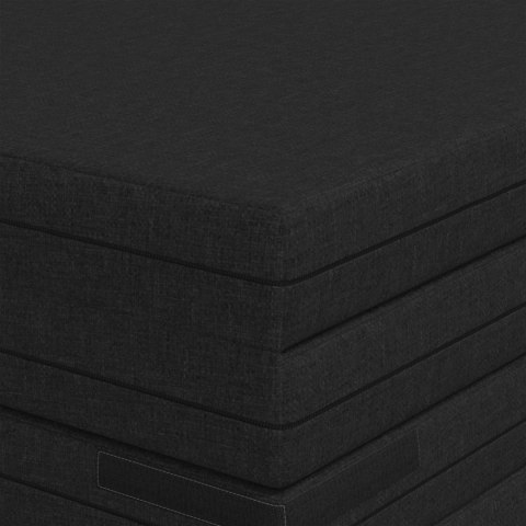 VidaXL Składana Sofa Łóżko 140 x 67 x 45 cm Czarny