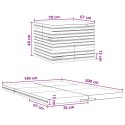 VidaXL Składana Sofa Łóżko 140 x 67 x 45 cm Czarny