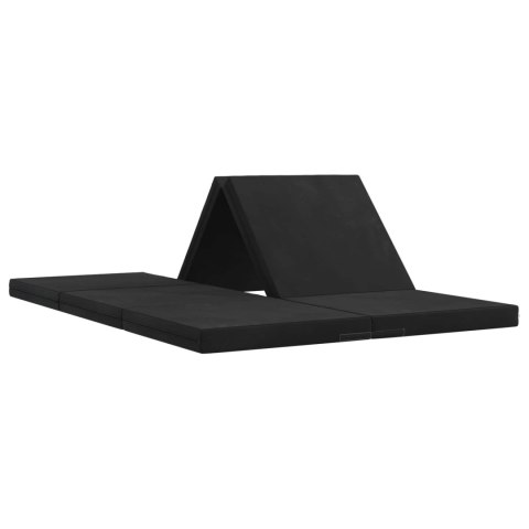 VidaXL Składana Sofa Łóżko 140 x 67 x 45 cm Czarny