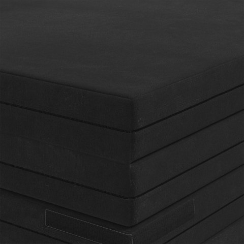 VidaXL Składana Sofa Łóżko 140 x 67 x 45 cm Czarny