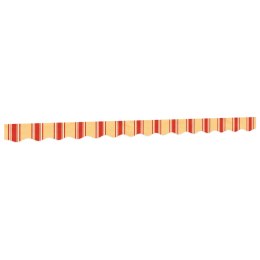 VidaXL Lambrekin do markizy, żółto-pomarańczowe paski, 3,5 m