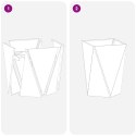 VidaXL Donica 2 pcs Zielony oliwkowy 50 x 50 x 75 cm Stal