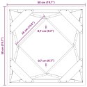VidaXL Donica 2 pcs Zielony oliwkowy 50 x 50 x 75 cm Stal