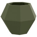 VidaXL Donica Zielony oliwkowy 50 x 50 x 40 cm Stal