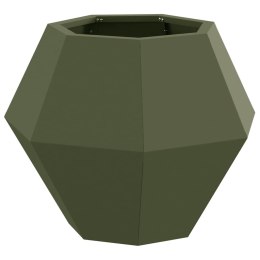 VidaXL Donica Zielony oliwkowy 50 x 50 x 40 cm Stal