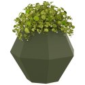 VidaXL Donica Zielony oliwkowy 50 x 50 x 40 cm Stal