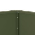 VidaXL Donica Zielony oliwkowy 50 x 50 x 40 cm Stal