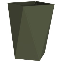 VidaXL Donica Zielony oliwkowy 50 x 50 x 75 cm Stal