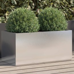 VidaXL Donica, srebrna, 62x30x29 cm, stal nierdzewna